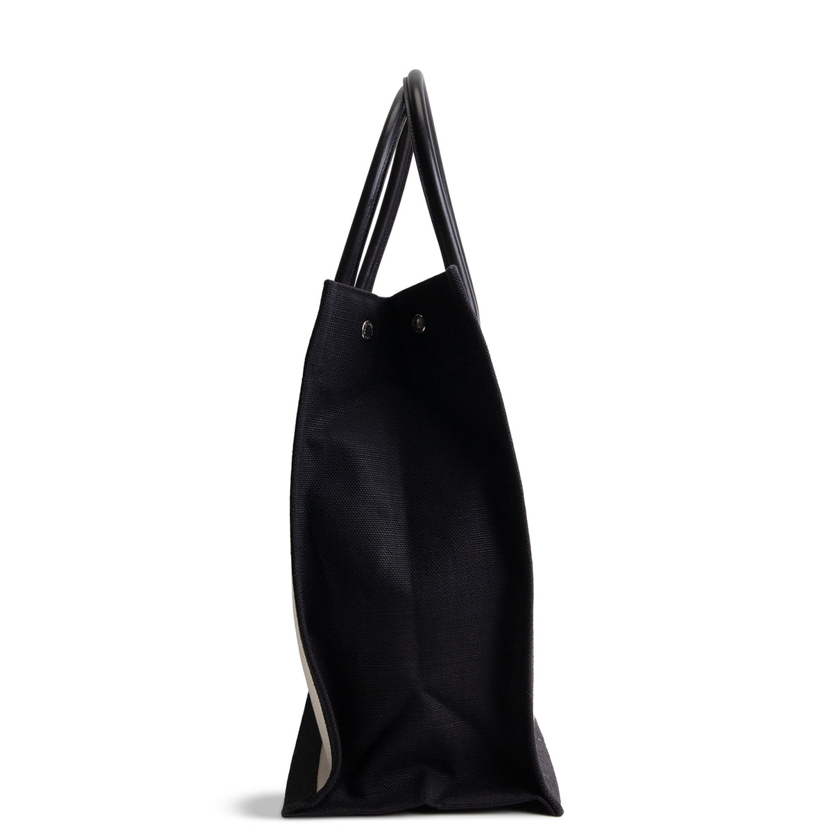 SAINT LAURENT Canvas Large Rive Gauche Tote - Neutral