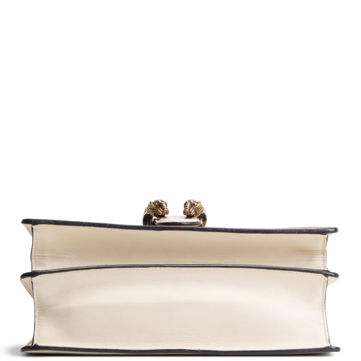 GUCCI Dionysus Bamboo Top Handle w/ Web Strap - Cream/Blue/Red