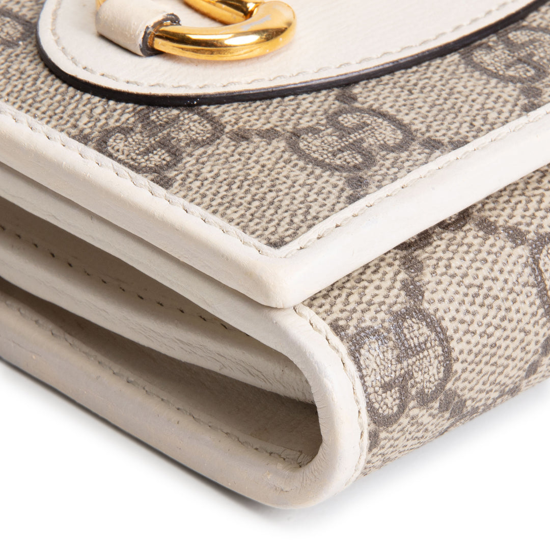 GUCCI Horsebit Wallet GG Supreme