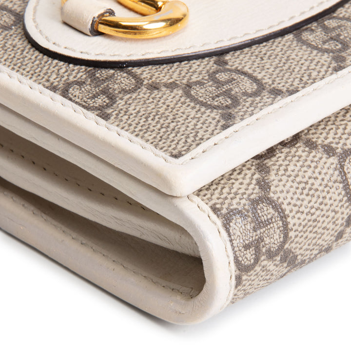 GUCCI Horsebit Wallet GG Supreme