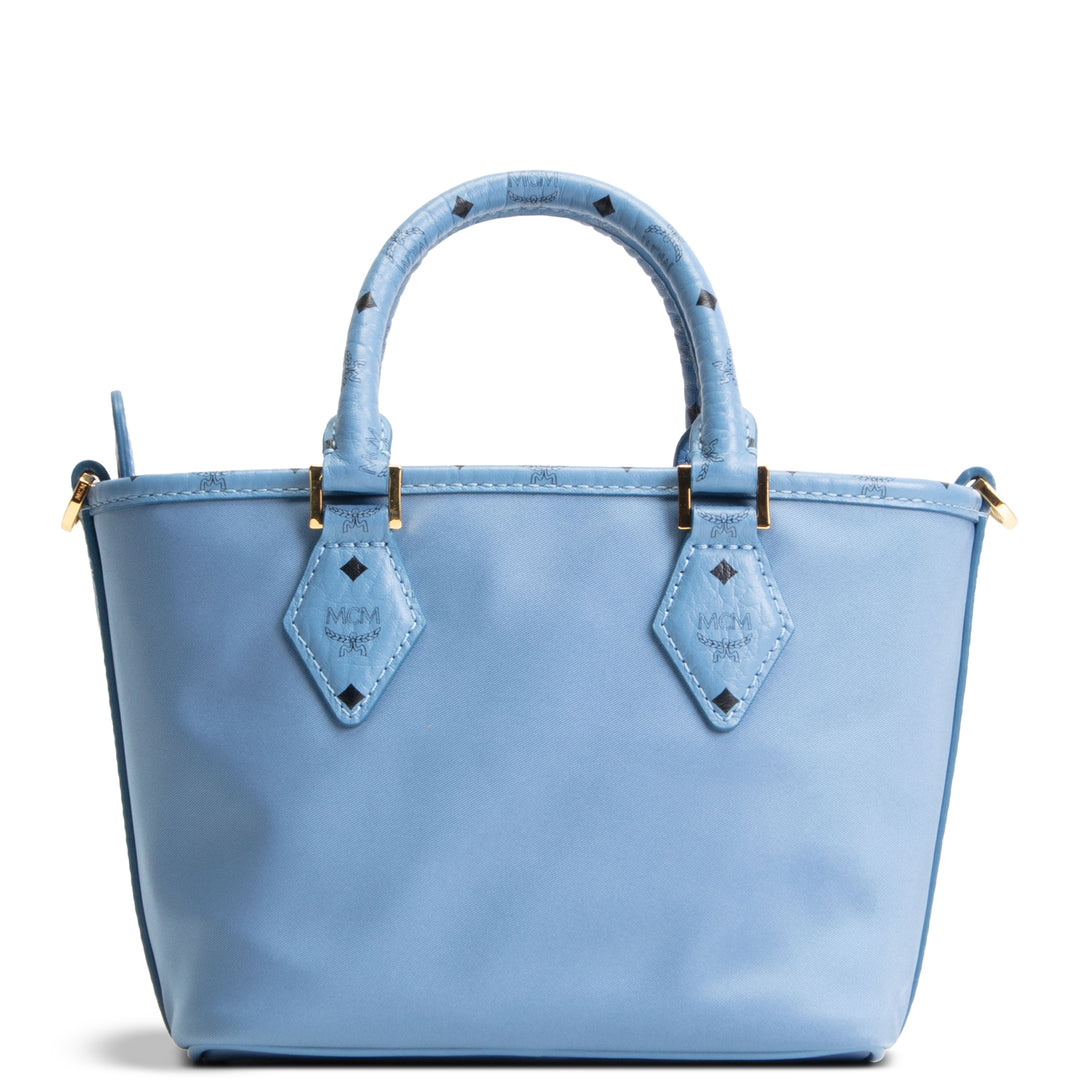MCM X-Mini Nylon Aren Shopper - Blue