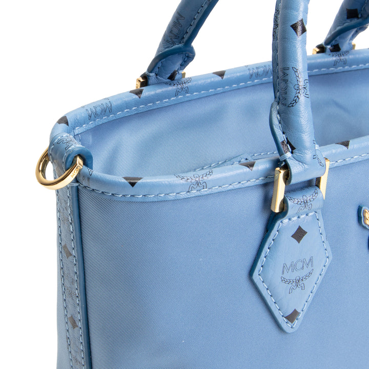 MCM X-Mini Nylon Aren Shopper - Blue