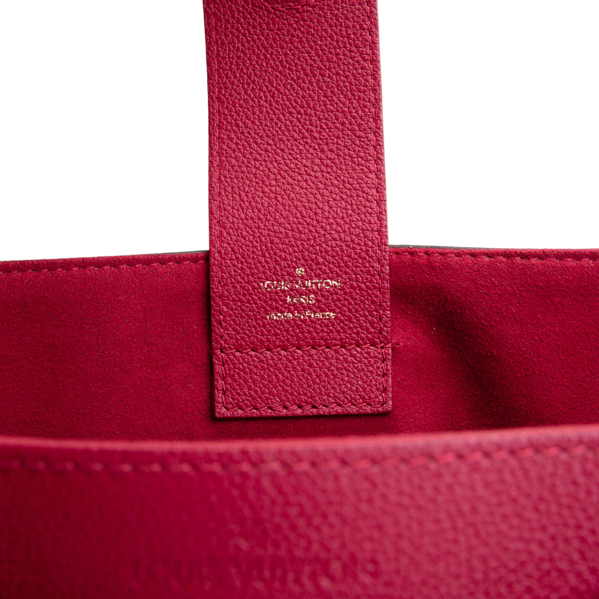 LOUIS VUITTON Damier Ebene Riverside Tote - Cranberry
