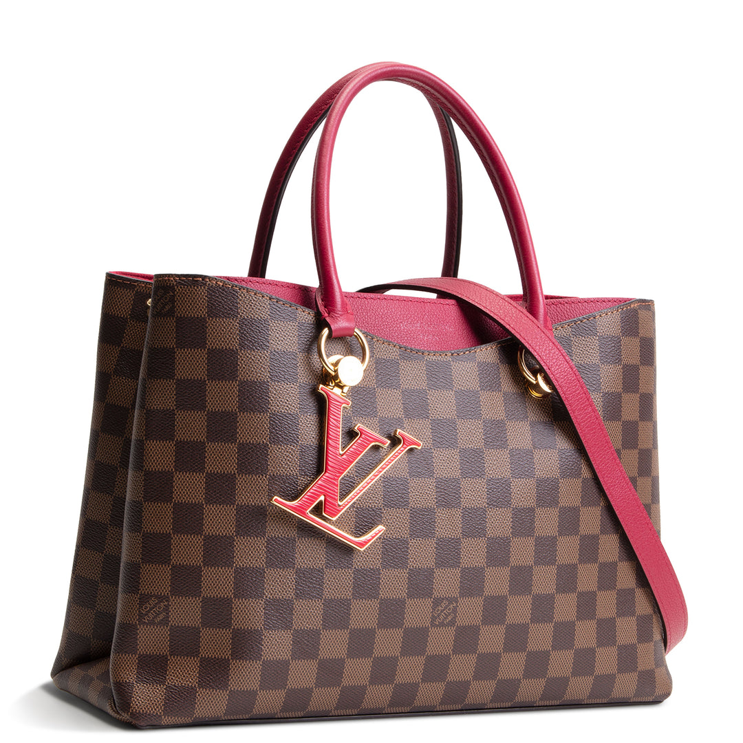 LOUIS VUITTON Damier Ebene Riverside Tote - Cranberry