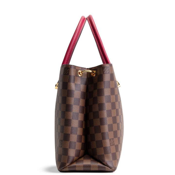 LOUIS VUITTON Damier Ebene Riverside Tote - Cranberry