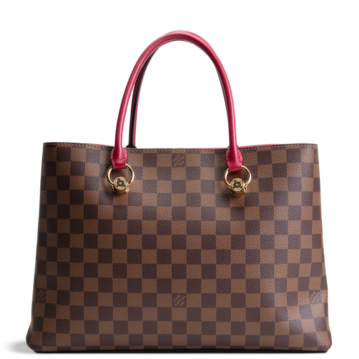 LOUIS VUITTON Damier Ebene Riverside Tote - Cranberry