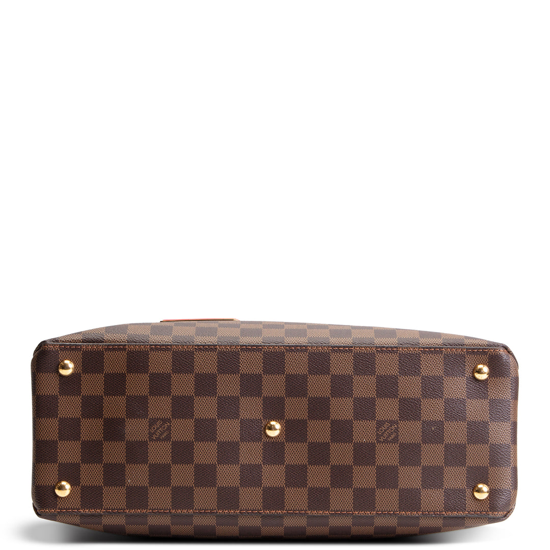 LOUIS VUITTON Damier Ebene Riverside Tote - Cranberry