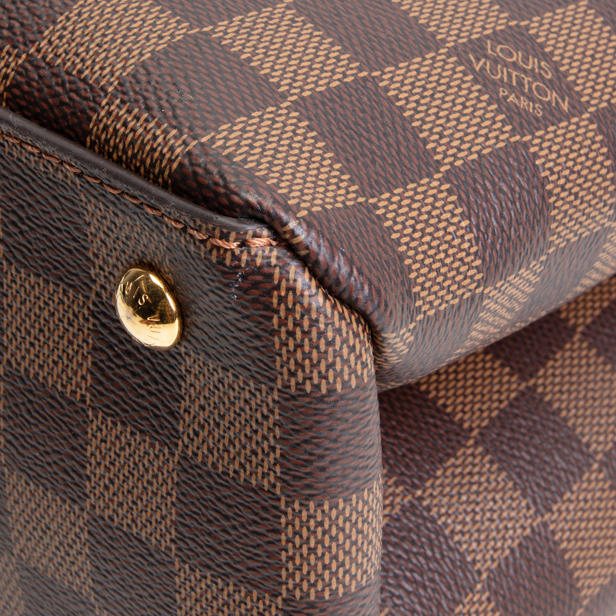 LOUIS VUITTON Damier Ebene Riverside Tote - Cranberry