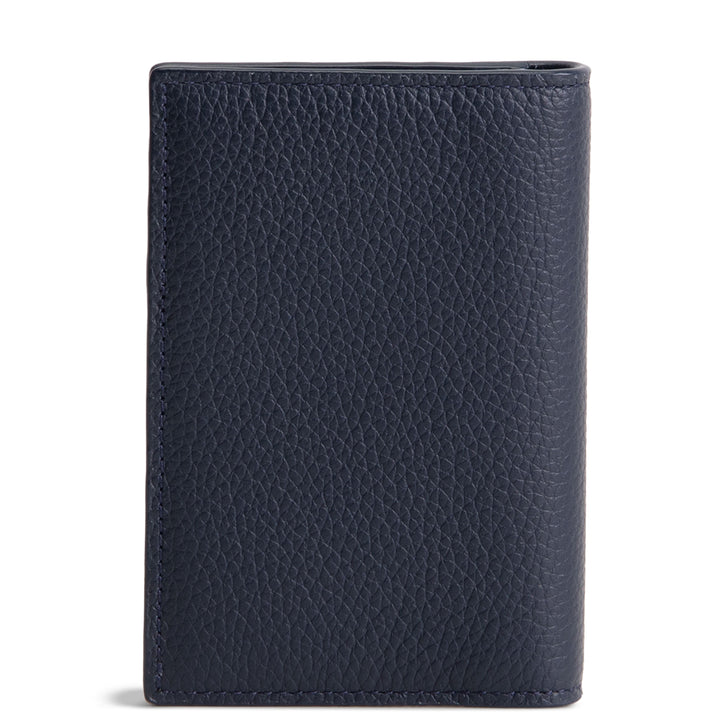 DIOR Leather Card Holder - Navy