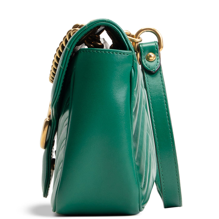 GUCCI GG Marmont Small Shoulder Bag - Green