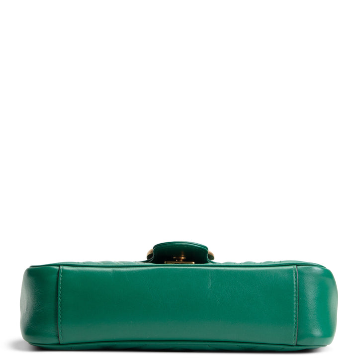GUCCI GG Marmont Small Shoulder Bag - Green