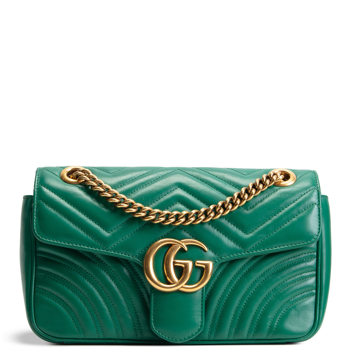 GUCCI GG Marmont Small Shoulder Bag - Green