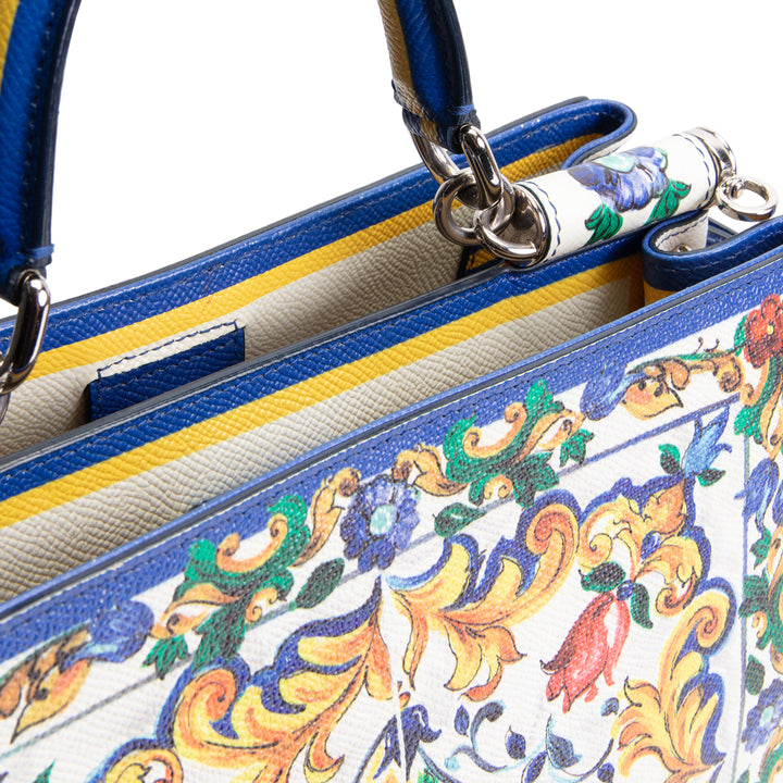 DOLCE & GABBANA Majolica Sicily Shopper Tote