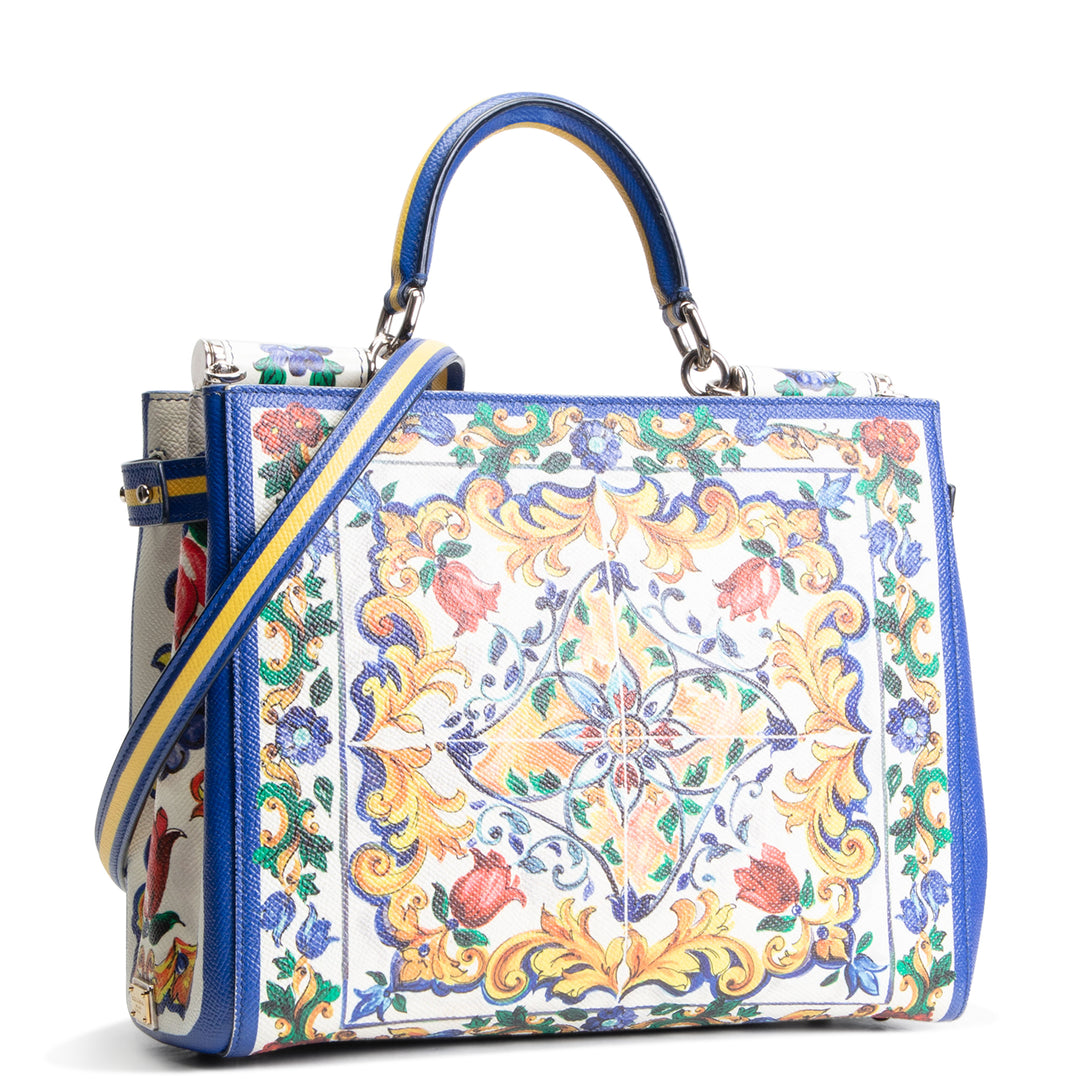 DOLCE & GABBANA Majolica Sicily Shopper Tote