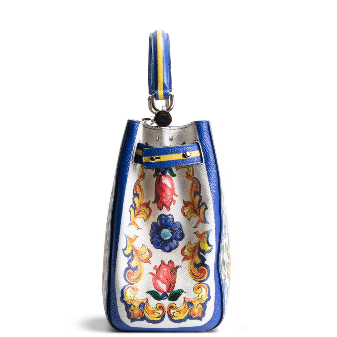DOLCE & GABBANA Majolica Sicily Shopper Tote