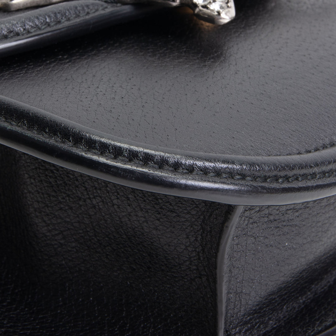 GUCCI Web Crystal Butterfly Stripe Small Totem Bag