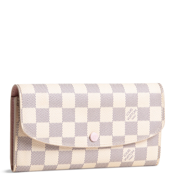 LOUIS VUITTON Damier Azur Emilie Wallet