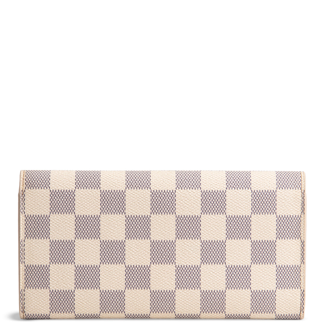 LOUIS VUITTON Damier Azur Emilie Wallet