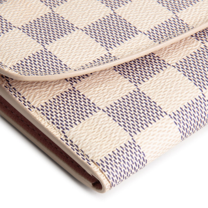 LOUIS VUITTON Damier Azur Emilie Wallet