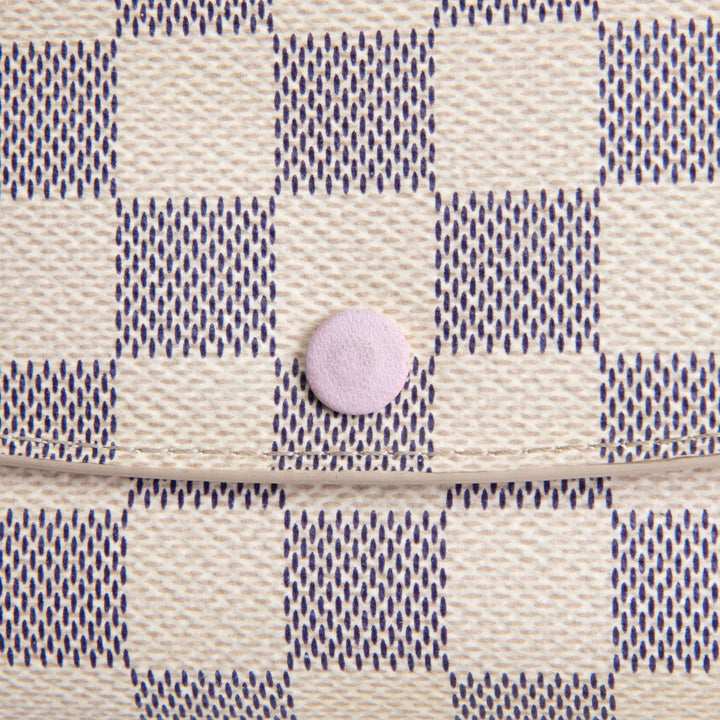 LOUIS VUITTON Damier Azur Emilie Wallet