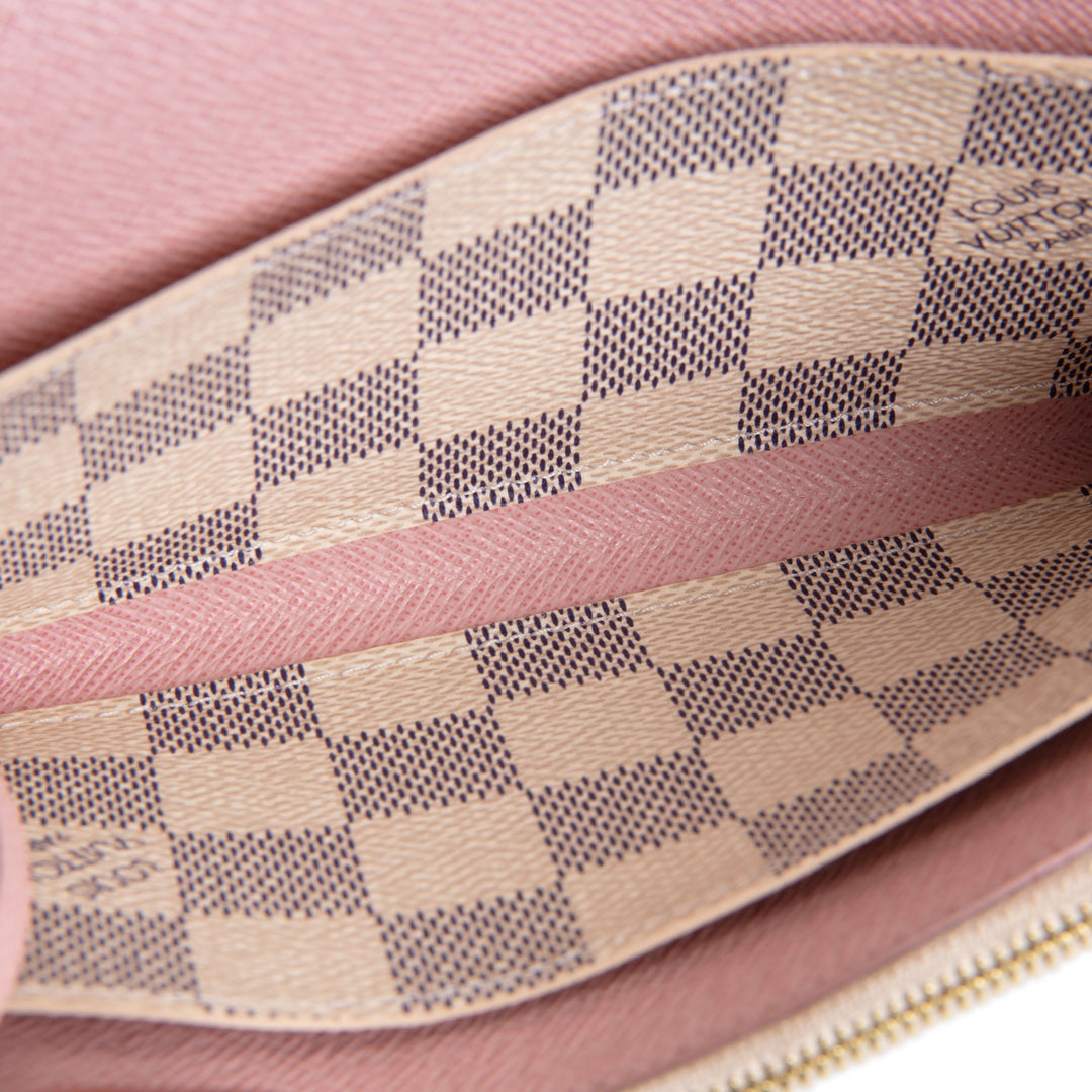 LOUIS VUITTON Damier Azur Emilie Wallet
