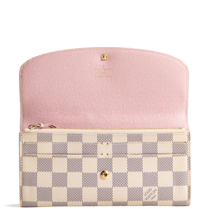 LOUIS VUITTON Damier Azur Emilie Wallet