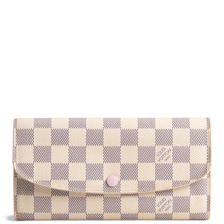LOUIS VUITTON Damier Azur Emilie Wallet