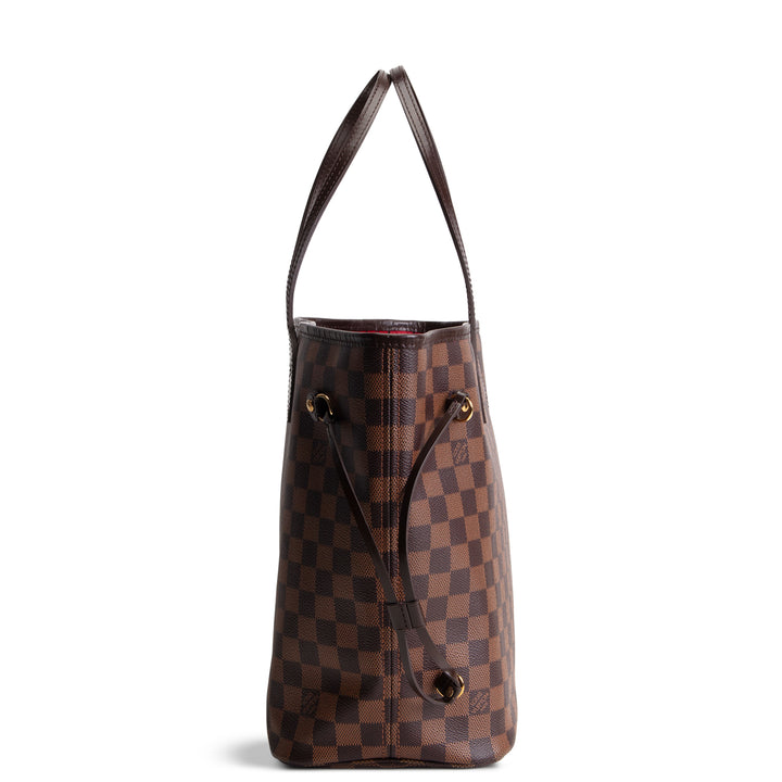 LOUIS VUITTON Damier Ebene Neverfull MM - No Pouch