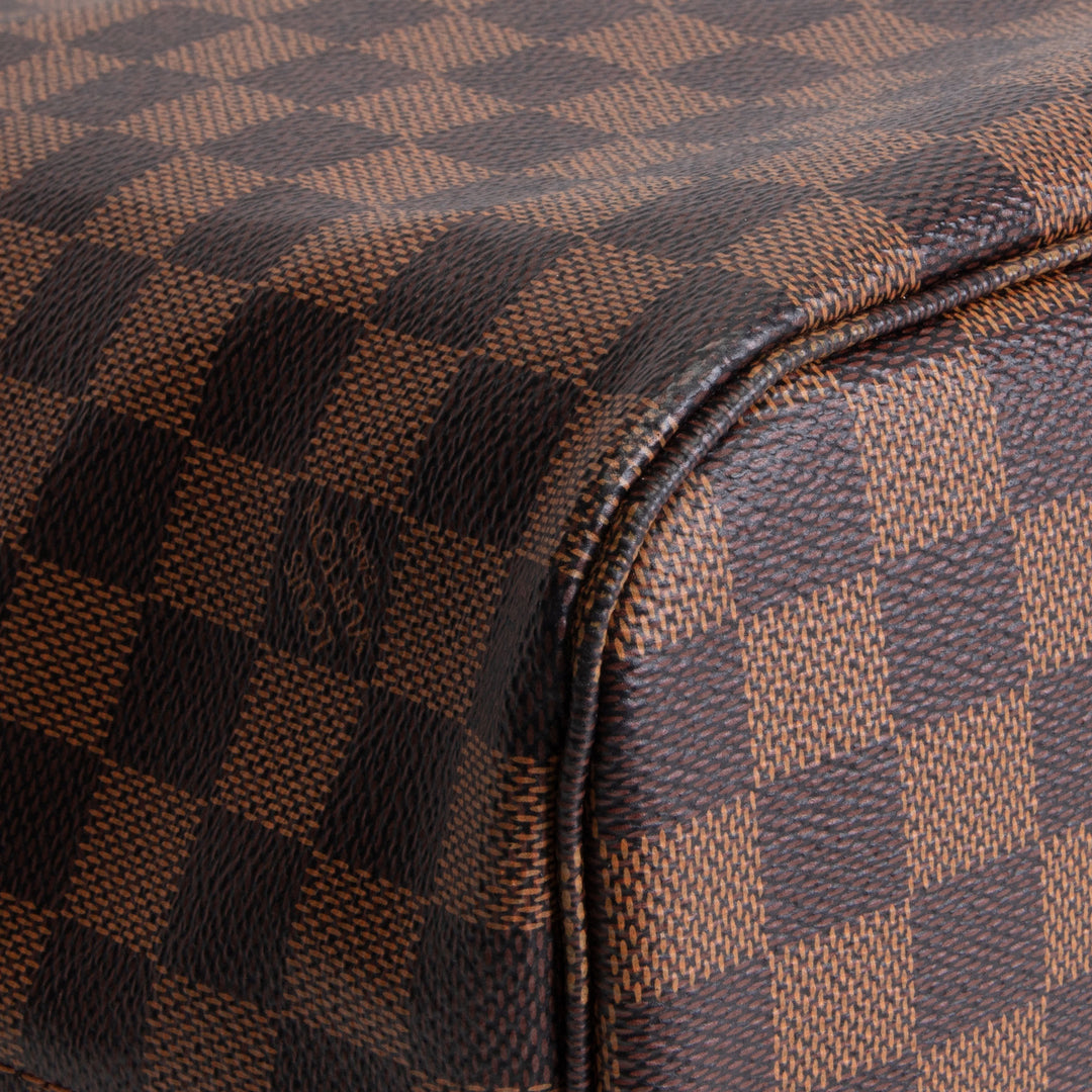 LOUIS VUITTON Damier Ebene Neverfull MM - No Pouch