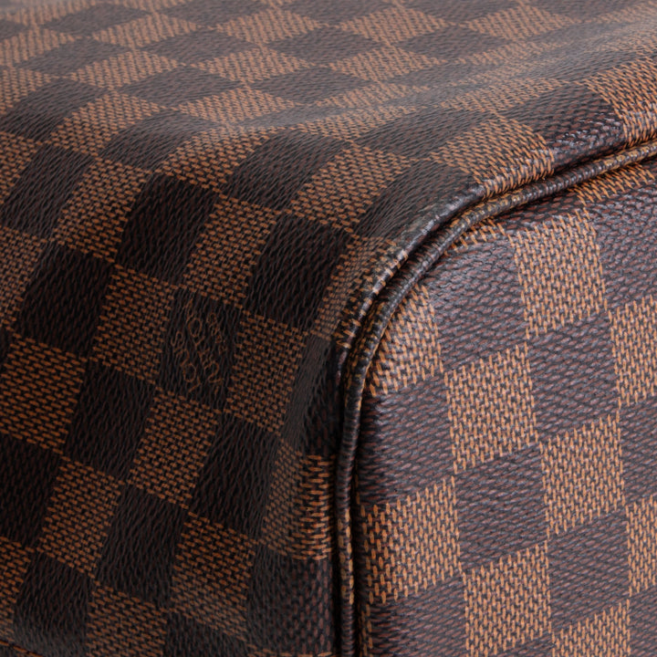 LOUIS VUITTON Damier Ebene Neverfull MM - No Pouch