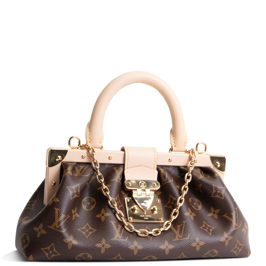LOUIS VUITTON Top Handle Frame Clutch Bag
