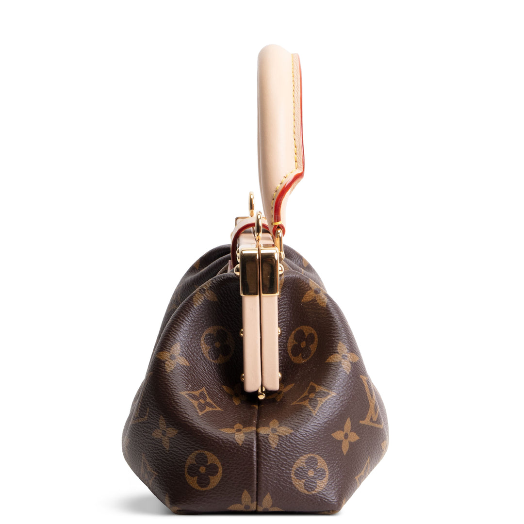 LOUIS VUITTON Top Handle Frame Clutch Bag