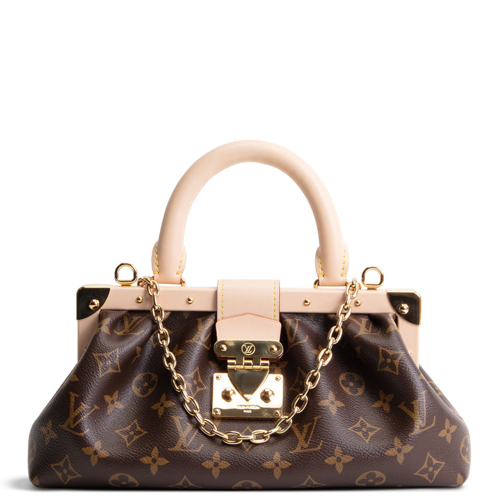 LOUIS VUITTON Top Handle Frame Clutch Bag