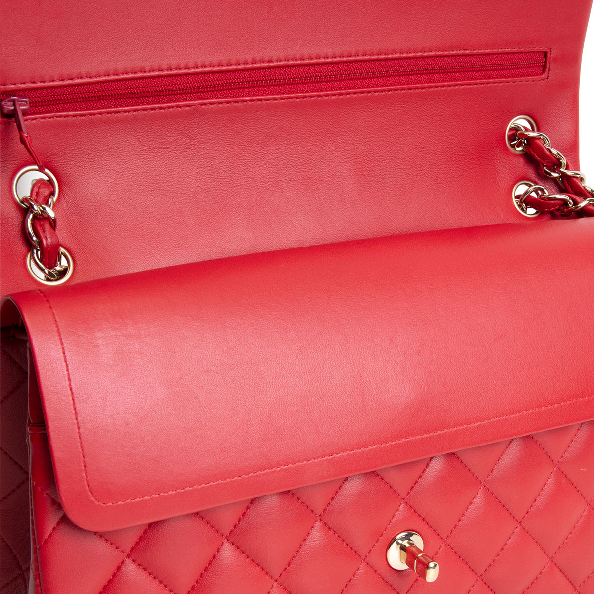 CHANEL Lambskin Classic Jumbo Double Flap