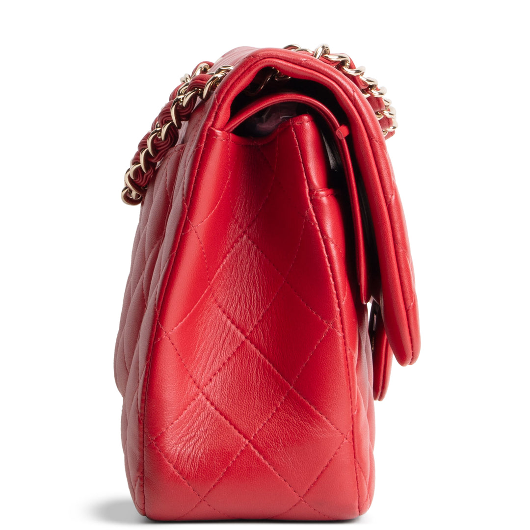 CHANEL Lambskin Classic Jumbo Double Flap