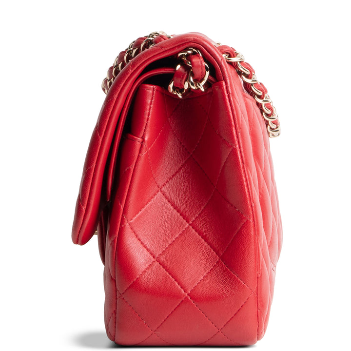 CHANEL Lambskin Classic Jumbo Double Flap