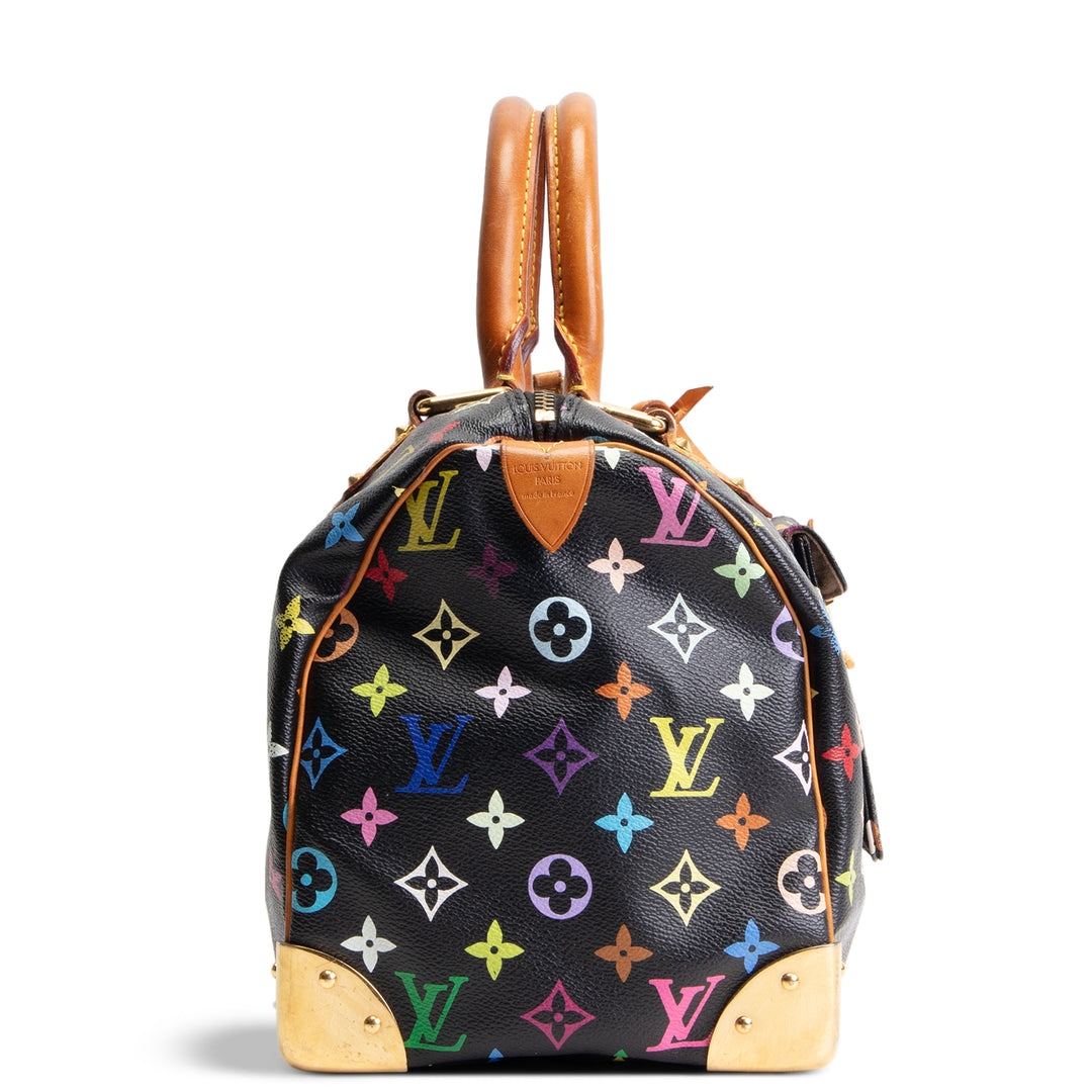 LOUIS VUITTON Monogram Multicolore Speedy 30 - Black