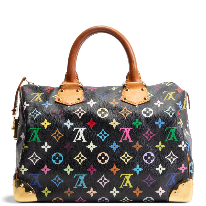 LOUIS VUITTON Monogram Multicolore Speedy 30 - Black