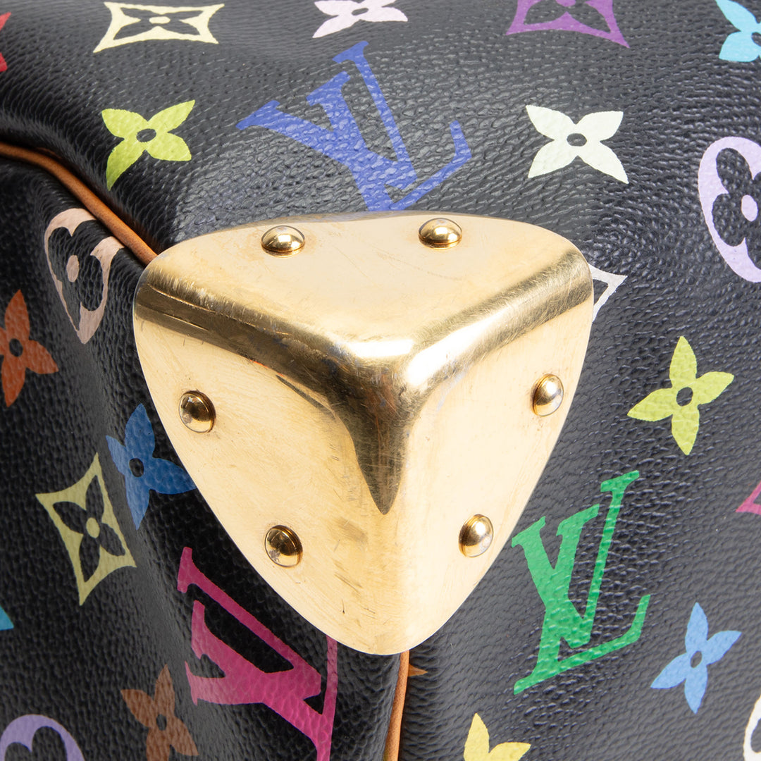 LOUIS VUITTON Monogram Multicolore Speedy 30 - Black
