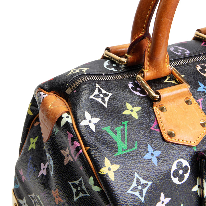 LOUIS VUITTON Monogram Multicolore Speedy 30 - Black