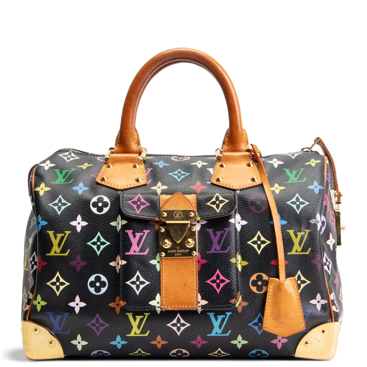 LOUIS VUITTON Monogram Multicolore Speedy 30 - Black