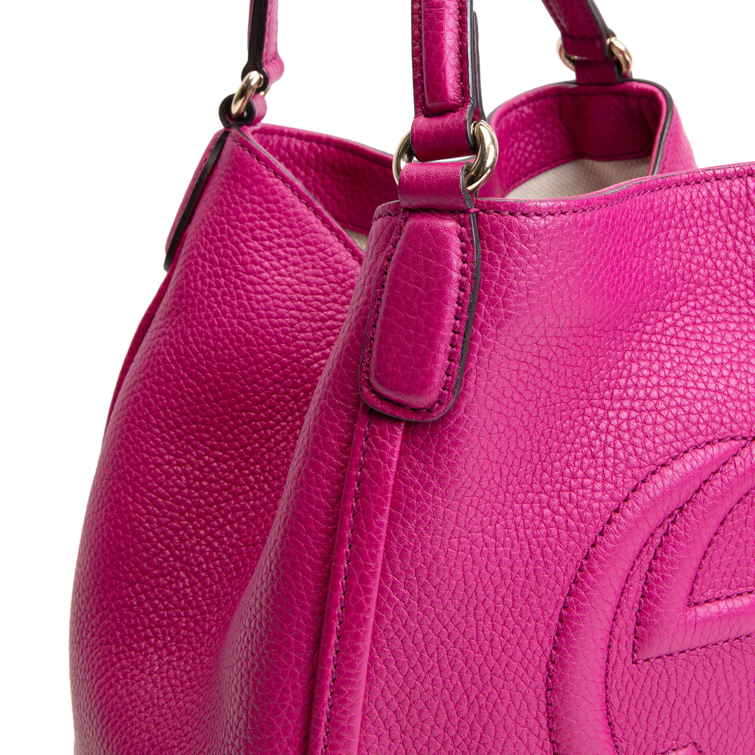 GUCCI Small Soho Shoulder Bag - Magenta