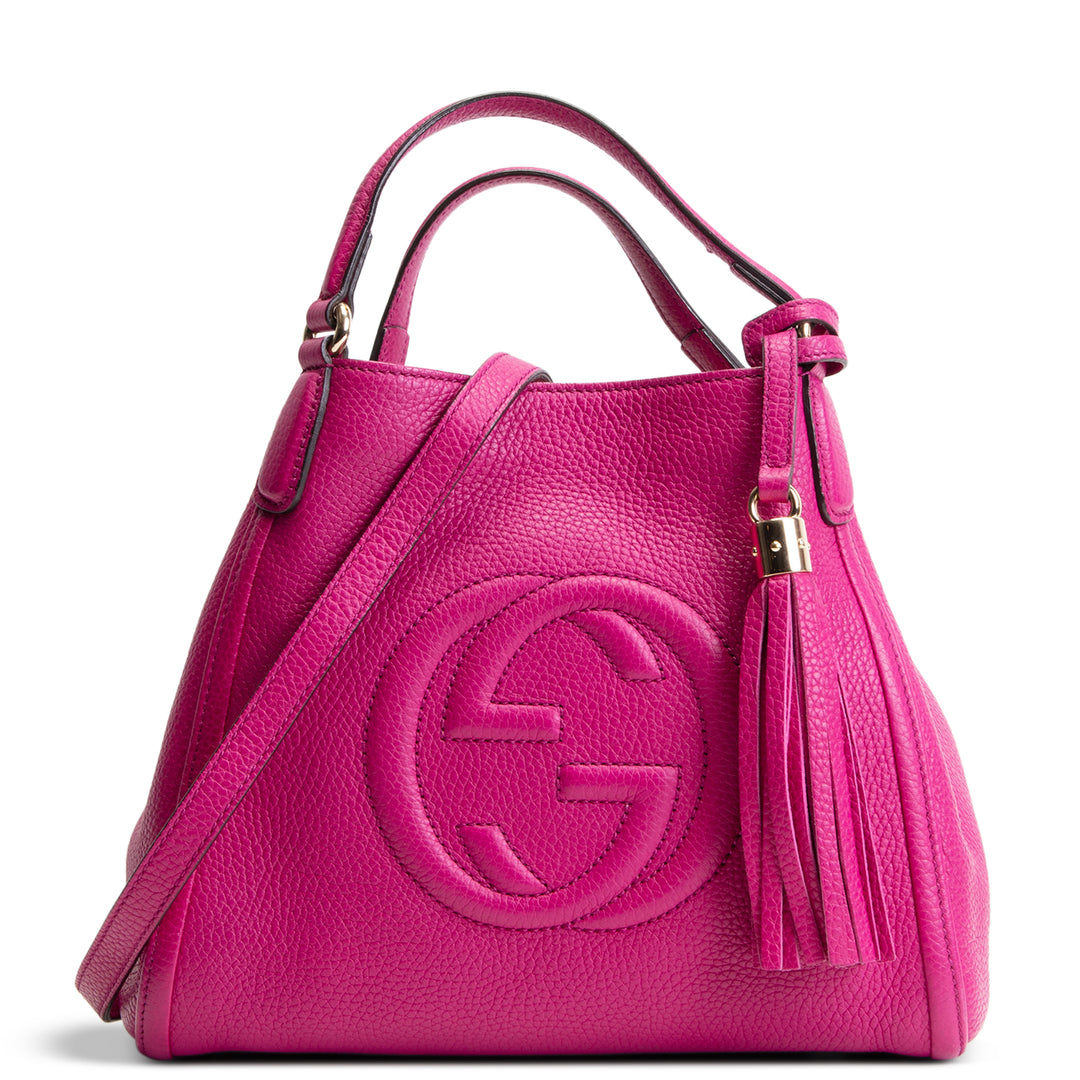 GUCCI Small Soho Shoulder Bag - Magenta