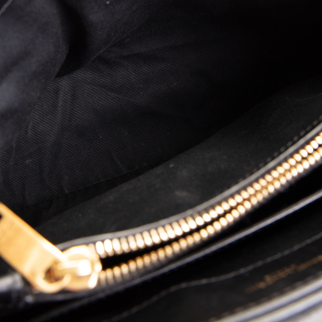 SAINT LAURENT Small Loulou Shoulder Bag - Black - OUTLET FINAL SALE