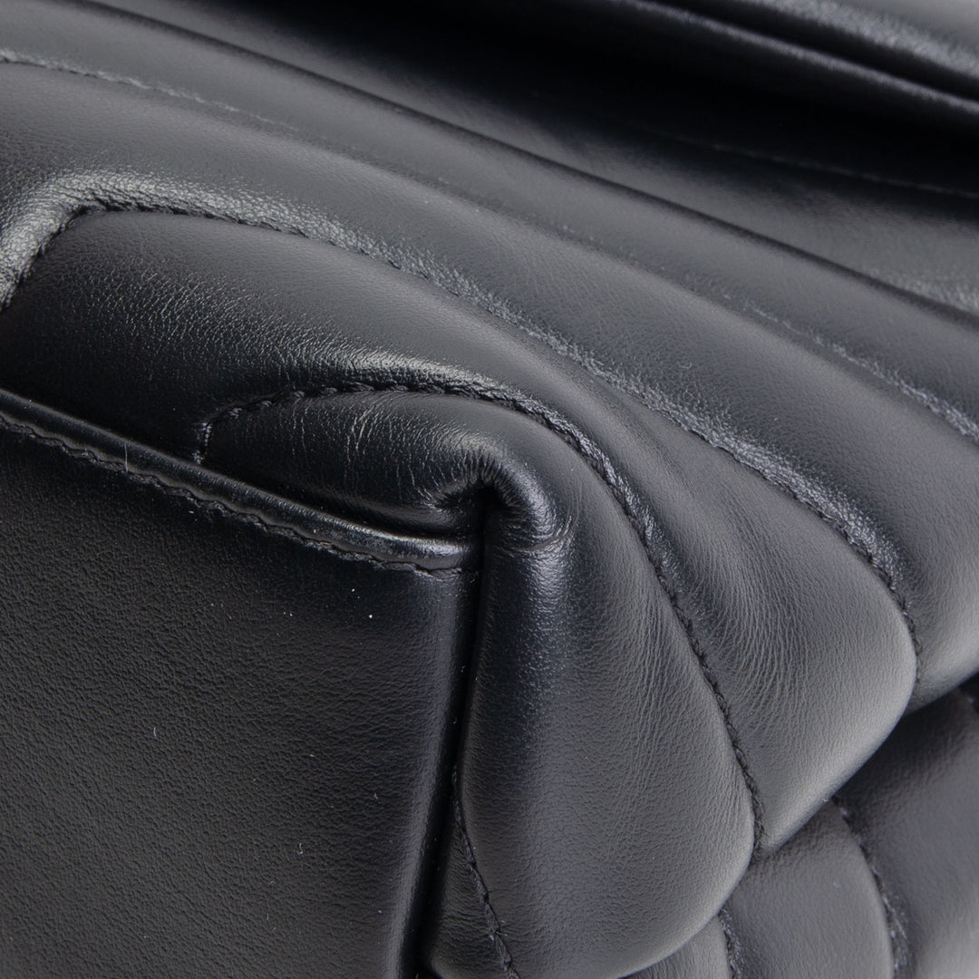 SAINT LAURENT Small Loulou Shoulder Bag - Black - OUTLET FINAL SALE