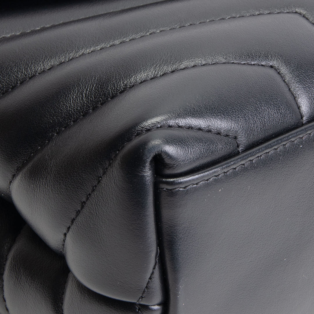 SAINT LAURENT Small Loulou Shoulder Bag - Black - OUTLET FINAL SALE