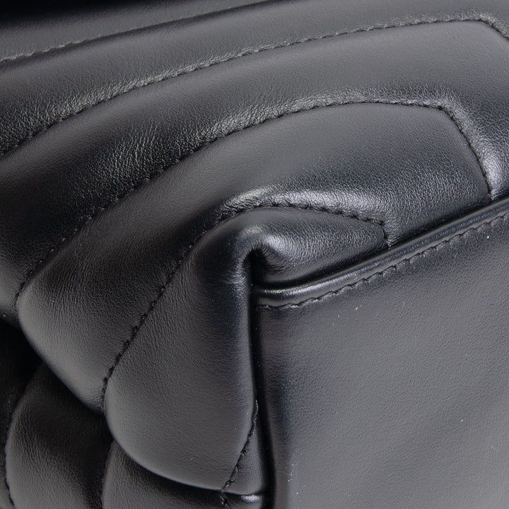 SAINT LAURENT Small Loulou Shoulder Bag - Black - OUTLET FINAL SALE