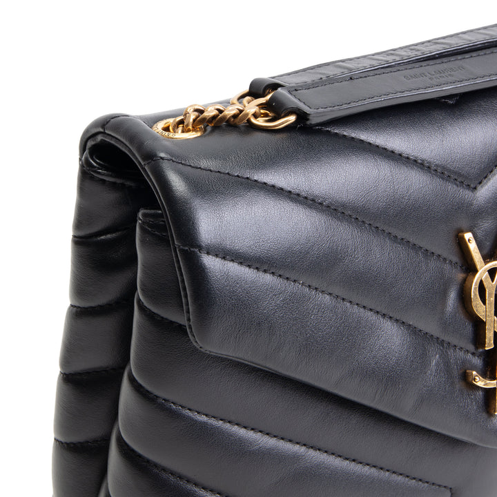 SAINT LAURENT Small Loulou Shoulder Bag - Black - OUTLET FINAL SALE