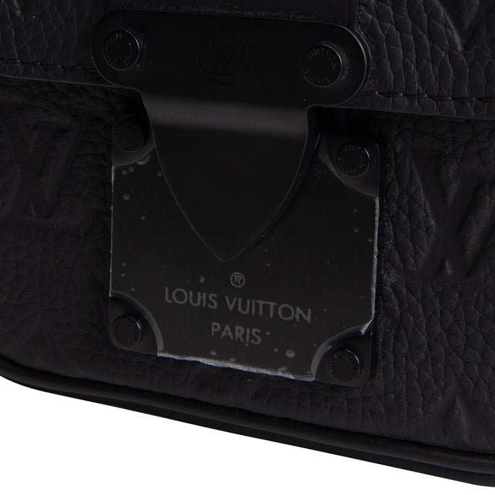 LOUIS VUITTON Taurillon Monogram Pico S Lock Messenger - Black