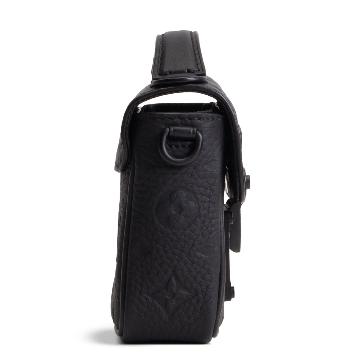 LOUIS VUITTON Taurillon Monogram Pico S Lock Messenger - Black